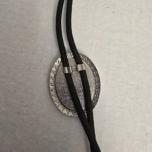 Black and Blue Bolo Tie - Picture 4 of 6